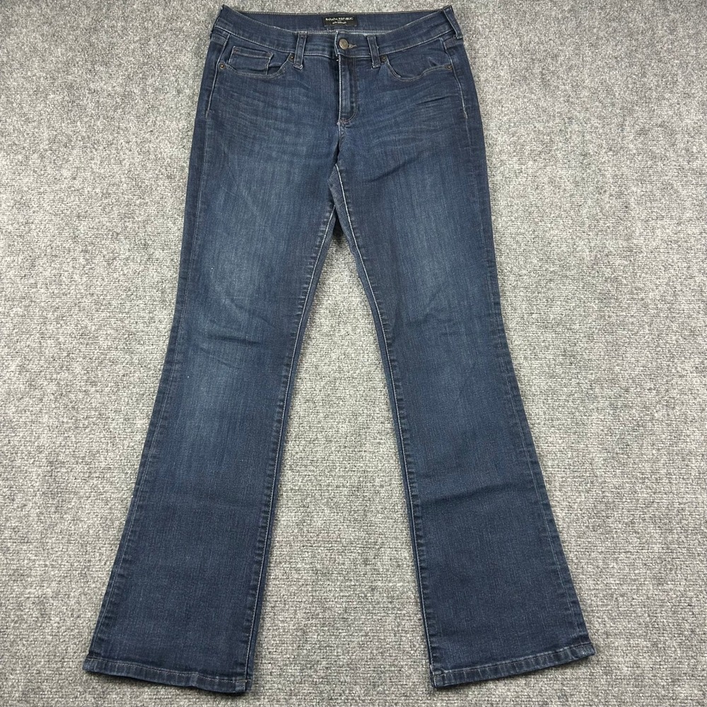 Banana Republic Slim Bootcut Jeans Womens‎ 28/6R Dark Wash Denim Stretch Casual